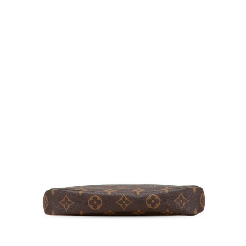 LOUIS VUITTON Brown Monogram Leather Pochette Mini Bag - Picture 3 of 12